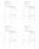 Стул барный DOBRIN CHLOE BAR (белый) 4 шт_3637097