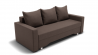 Диван Квадро-3 ППУ (ЗР) Цвет фасада: Коричневый; Тип: Прямой; Материал фасада: Металл/Велюр_852484