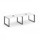 Стайл Проджект Стол переговорный SN-59O.SPRG-012 Белый/Металл Антрацит 2360*980*750 _3809624