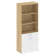 Шкаф высокий широкий Шифт SK.ST-1.1 Тиквуд Светлый/Белый Бриллиант 800*420*1977_3882815