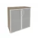 Шкаф низкий широкий ONIX O.ST-3.2R Тиквуд Темный_254891