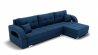 Диван Элита-3 угол левый/правый (ЗР) Цвет фасада: Синий; Тип: Левый/правый; Материал фасада: Металл/Велюр_898528