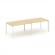Стайл Проджект Стол переговорный SN-59P.SPRG-014.3 Акация Лорка/Металл Белый 3160*980*750 _3860244