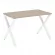 Стол рабочий LOFT VR.L-SRX-2.7 Металл белый Дуб Аттик_226834