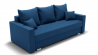 Диван Олимп-1 ППУ (ЗР) Цвет фасада: Синий; Тип: Прямой; Материал фасада: Металл/Велюр_888142