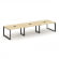Стайл Проджект Стол переговорный SN-59O.SPRG-053 Акация Лорка/Металл Черный 4140*1180*750 _3809861