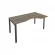 Стол письменный METAL SYSTEM Б.СА-1 Пр Вяз/Антрацит_237418