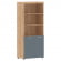 Шкаф с 1 комплектом глухих малых дверей и топом Torr LUX TLHC 85.5 Дуб Бофорд Серо-голубой_537287