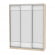 Шкаф-купе B-220х180х60-1(ДСС-Белый-D8D8D8)_358253