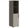Шкаф-колонка с глухой малой дверью (левый) VELION VMCS 40.5 L Аметист Дуб Сильвер_2998941