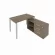 Рабочая станция на П-образном м/к с опорной тумбой правая Metal System БП.РС-СТС-2.2 Пр Вяз/Серый_241475