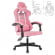 Кресло компьютерное BRABIX Shooter GM-123, 2 подушки, ткань, розовое/серое_2888479